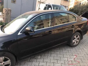 Skoda Octavia Uyumlu 2007-2014 Cam Çıtası Nikelaj thumb 1