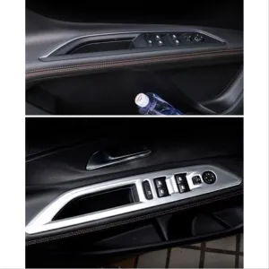 Peugeot 3008 Uyumlu 2016+ Kapı Kolçak Kaplaması Silver thumb 3