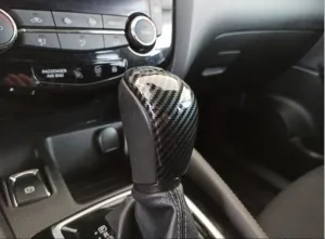 Nissan Qashqai Uyumlu 2014-2020 Vites Topuzu Kaplama - Karbon (Otomatik Vites) thumb 4