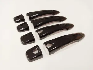 Nissan Qashqai Uyumlu 2014-2020 Kapı Kolu Kaplama - Piano Black ( Smart Key ) thumb 2