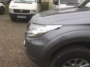 Mitsubishi L200 Uyumlu 2014+ Far Çerçeve Kaplama Nikelaj thumb 3