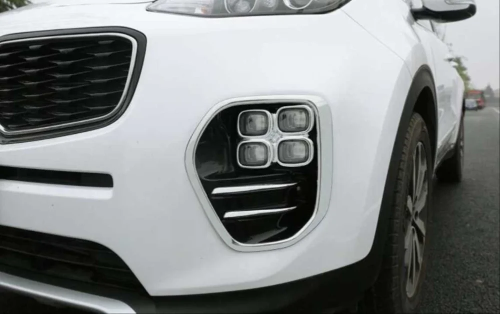 Kia Sportage Uyumlu 2016-2019 Ön Sis Kaplaması Büyük Model Nikelaj