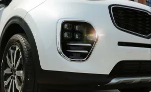 Kia Sportage Uyumlu 2016-2019 Ön Sis Kaplaması Büyük Model Nikelaj thumb 2