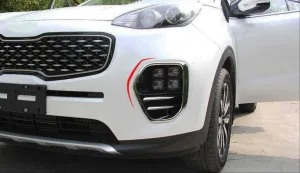 Kia Sportage Uyumlu 2016-2019 Ön Sis Kaplaması Büyük Model Nikelaj thumb 3