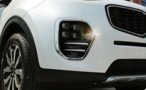 Kia Sportage Uyumlu 2016-2019 Ön Sis Kaplaması Büyük Model Nikelaj thumb 4