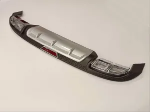 Hyundai Elantra Uyumlu 2016-2018 4 Egzoz Silver Difüzör Reflektörlü thumb 2