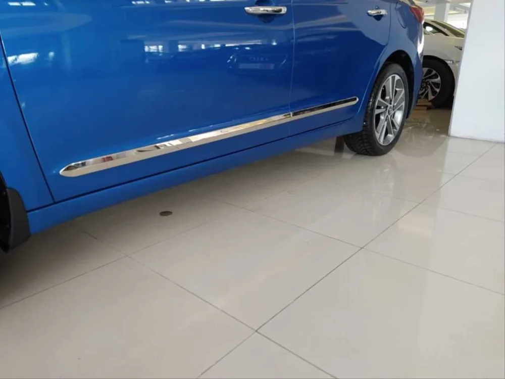 Hyundai Elantra Uyumlu 2016-2018 Kapı Çıtası Nikelaj