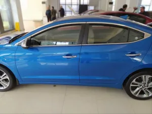 Hyundai Elantra Uyumlu 2016-2018 Cam Çıtası Nikelaj 10 Parça thumb 3