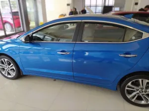 Hyundai Elantra Uyumlu 2016-2018 Cam Çıtası Nikelaj 10 Parça thumb 4