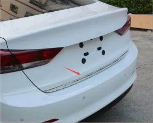 Hyundai Elantra Uyumlu 2016-2018 Bagaj Kapağı Çıtası Krom thumb 4