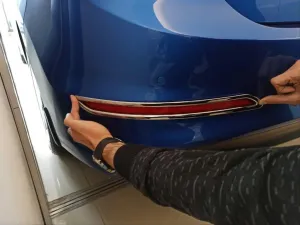 Hyundai Elantra Uyumlu 2016-2018 Arka Sis Kaplaması Nikelaj thumb 3