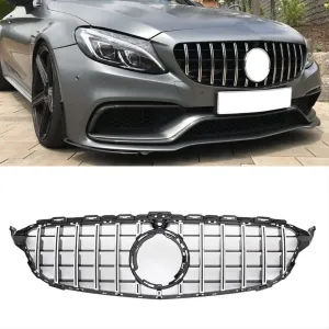 Mercedes W205 Uyumlu C Serisi 2015-2018 Panjur Gtr Krom thumb 1