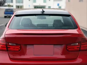 Bmw 3 Uyumlu Serisi F30 Cam Üstü Spoiler - Piano Black (Parlak Siyah) thumb 4