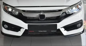 Honda Civic Uyumlu Fc5 2016-2020 Ön Tampon Flap Ek thumb 3