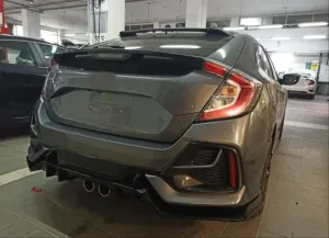 Honda Civic Uyumlu Fk7 2016-2020 Hatchback Typer Arka Tampon Ek (Stok Hatası) thumb 2