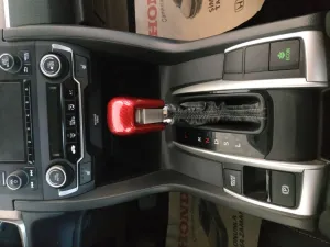 Honda Civic Uyumlu Fc5 2016-2020 Vites Topuzu Kaplama Kırmızı thumb 2