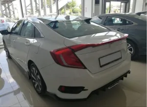 Honda Civic Uyumlu Fc5 2016-2021 Typer Model Cam Üstü Spoiler (Boyasız) thumb 3