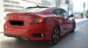 Honda Civic Uyumlu Fc5 2016-2020 Arka Sis Ledi thumb 1