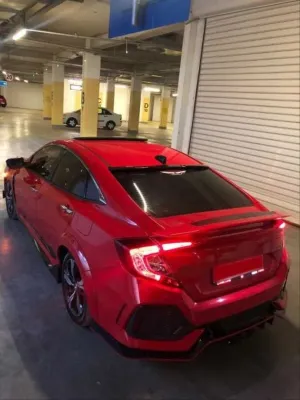 Honda Civic Uyumlu Fc5 2016-2020 Sı Spoiler (Kırlangıç) (Boyasız) thumb 3