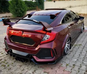 Honda Civic Uyumlu Fc5 2016-2020 Type R Spoiler Boyasız thumb 2
