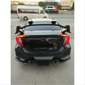 Honda Civic Uyumlu Fc5 2016-2020 Type R Spoiler Boyasız thumb 4