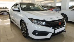 Honda Civic Uyumlu Fc5 2016-2020 Çıkıntılı Ön Flap Piano Black Dizayn B thumb 2