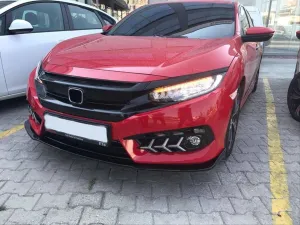 Honda Civic Uyumlu Fc5 2016-2020 Ön Lıp Dizayn B (Tek Parça) thumb 4