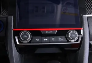 Honda Civic Uyumlu Fc5 2016-2020 Kırmızı Hava Menfez ÇıtasıDRS Tuning kalitesiyle tanışın! Özel olarak Honda  model araçlar için üretilen bu ürün, otomobilinizi