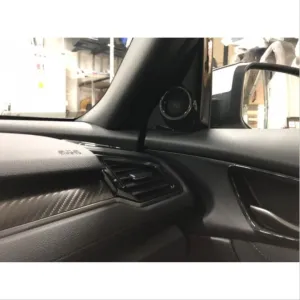 Honda Civic Uyumlu Fc5 2016-2020 Havalandırma Menfez Kaplama 3 Parça Piano Black thumb 2