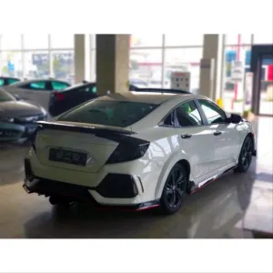Honda Civic Uyumlu Fc5 2016-2020 Arka Çamurluk Kabartma Dizayn A (Typer) thumb 2