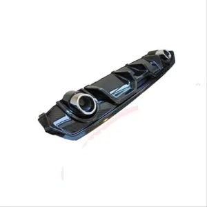 Honda Civic Uyumlu Fc5 2016-2020 Difüzör Çift Egzoz Karbon thumb 2