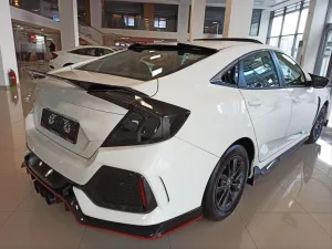 Honda Civic Uyumlu Fc5 2016-2020 Cam Üstü Spoiler - V Style thumb 3