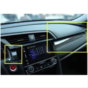 Honda Civic Uyumlu Fc5 2016-2020 Göğüslük Kaplama Karbon thumb 3