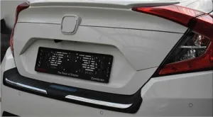 Honda Civic Uyumlu Fc5 2016-2020 Arka Tampon Kaplama Mavi thumb 2