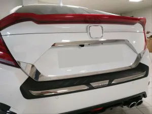 Honda Civic Uyumlu Fc5 2016-2020 Tampon Kaplama Nikelajı thumb 2