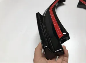 Honda Civic Uyumlu Fc5 2016-2020 Arka Çıkıntılı Flap Piano Black thumb 1