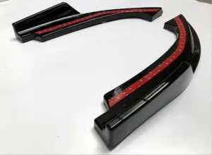 Honda Civic Uyumlu Fc5 2016-2020 Arka Çıkıntılı Flap Piano Black thumb 2