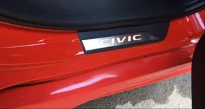 Honda Civic Uyumlu Fc5-Fk7 2016-2020 Işıklı Kapı Eşiği KırmızıDRS Tuning kalitesiyle tanışın! Özel olarak Honda  model araçlar için üretilen bu ürün, otomobilin