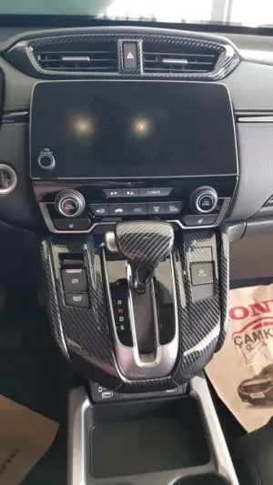 Honda Cr-V Uyumlu 2018-2021 Vites Konsol Kaplaması Karbon thumb 3