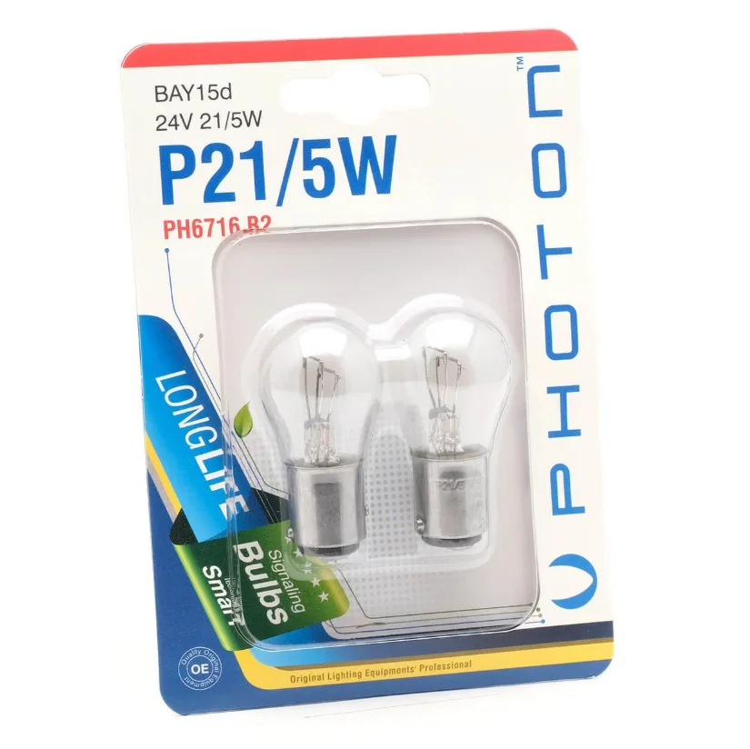 Blister P21/5W Uyumlu 24V 2'Li Blister