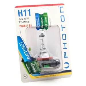 Photon uyumlu Blister H11 24V 70W modelleri Oto Aksesuar Shop'de. Kaliteli malzeme, hızlı kargo ve güvenli alışverişle hemen inceleyin.