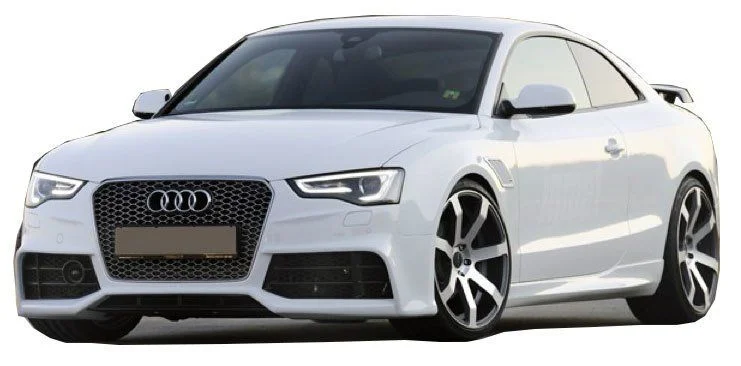 Audi A5 Uyumlu 8P3 2008 - 2016 Coupe 2 Kapı Rs5 Yan Marşpiyel Seti (Plastik)