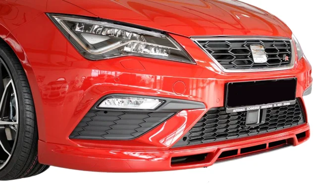 Seat Leon Uyumlu Mk3.5 -5F (2017-2020) Rieger Style Fr Uyumlu Ön Tampon Ek (Plastik)