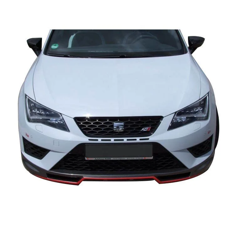 Seat Leon Uyumlu Mk3 -5F (2013-2016) Fr Uyumlu Ön Tampon Ek (Plastik)