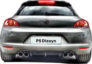 Volkswagen Scirocco 2008-2017 (Type 137) uyumlu (2009-2014) Makyajsız Ps Arka Tampon Eki - Difüzör (Plastik) modelleri DRS Tuning'de. Kaliteli malzeme, hızlı