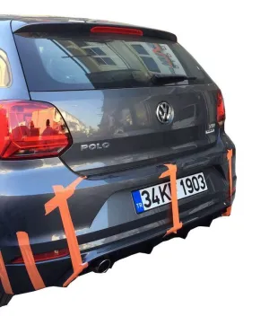 Volkswagen Polo 2009-2017 (6R) uyumlu 6R (2015-2017) Makyajlı Arka Tampon Eki - Difüzör (Plastik) modelleri DRS Tuning'de. Kaliteli malzeme, hızlı kargo ve