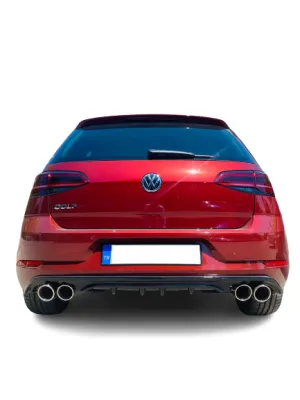 Drs Tuning Golf Uyumlu 7,5 (2017-2019) Ps Style Arka Tampon - Difüzör (Plastik)