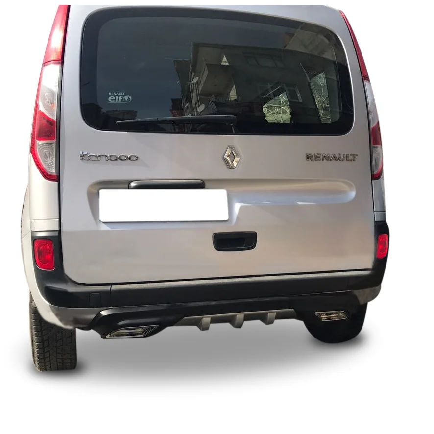 Renault Kangoo Uyumlu Egzoz Görünümlü Universal Difüzör (Plastik)