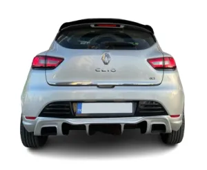 Renault Clio Uyumlu 4 (2012-2019 (X98)) Rs Style Egzoz Görünümlü Arka Tampon Eki - Difüzör (Plastik)