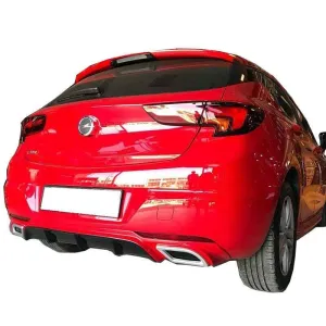 Opel Astra 2015-2021 (K) uyumlu K 2016 Sonrası Egzoz Görünümlü Arka Tampon Eki - Difüzör (Plastik) modelleri DRS Tuning'de. Kaliteli malzeme, hızlı kargo ve